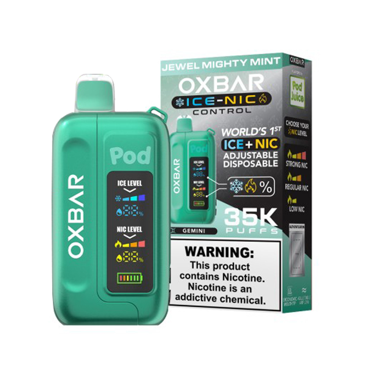 elf bar vape uk Buy OXBAR x Pod Juice Svopp Disposable Vape Kit (30000 Puffs) main image 1