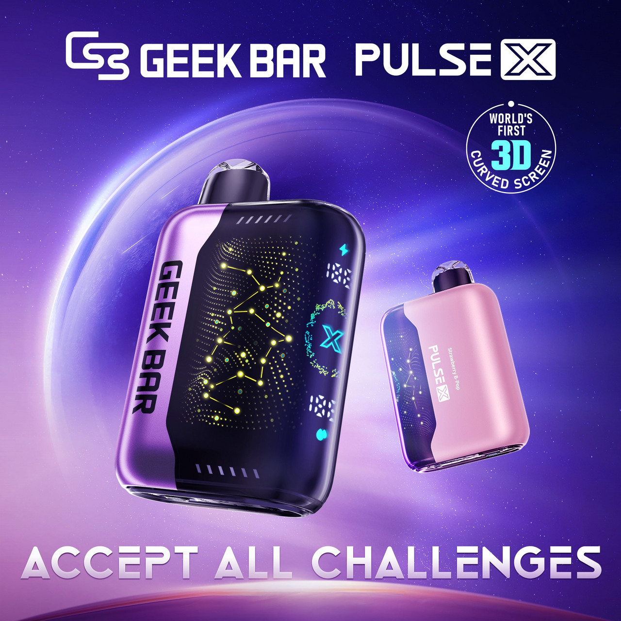 Geek Bar Pulse X accept all challenges