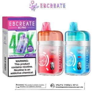 EBCREATE BC Pro Elf Bar 40K Puffs Disposable Vape | Clear Tank, Smart Display – CA, MT, ID & TX